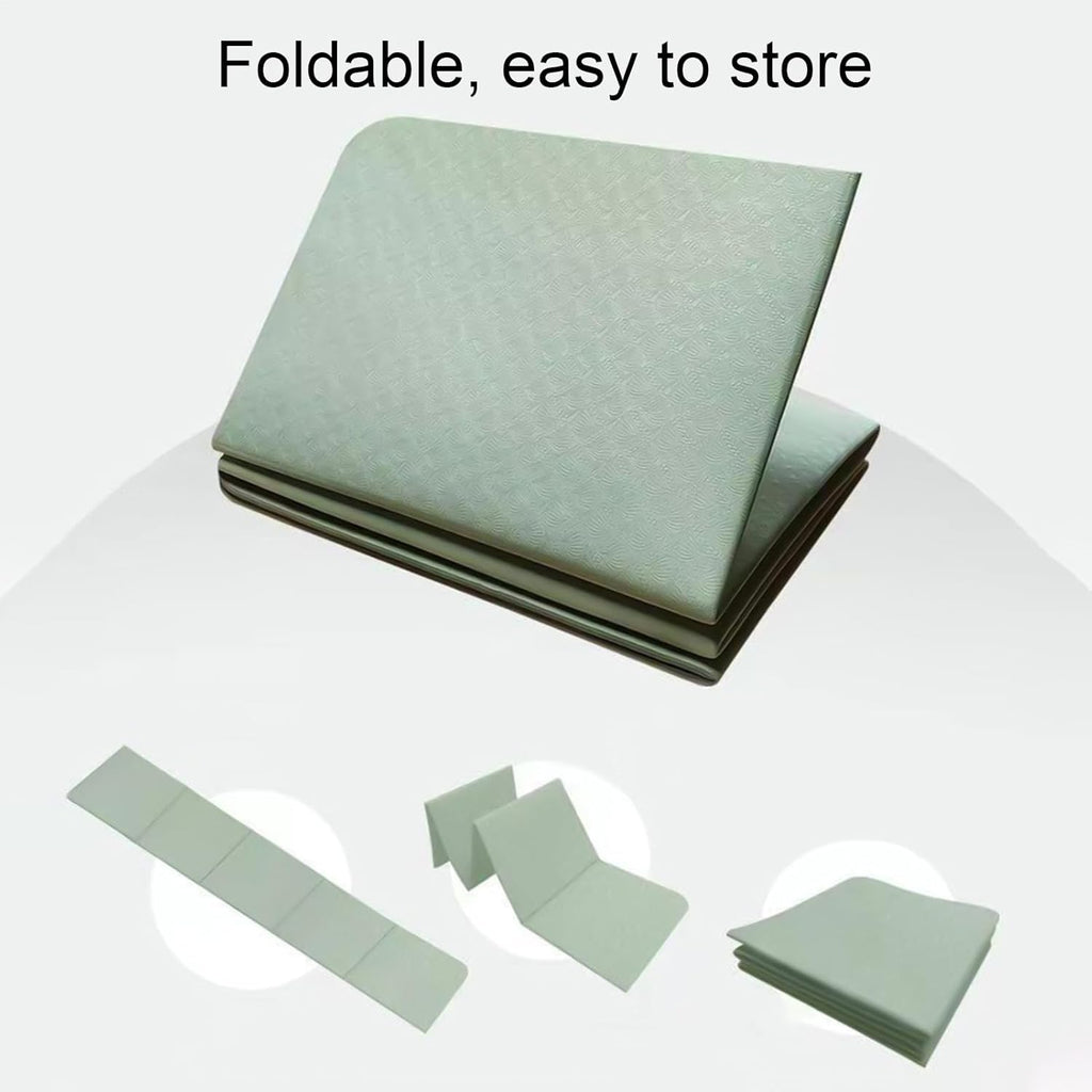 Foldable Yoga Mat – Extra Thick Non-Slip Fitness & Exercise Mat for Home, Gym, or Outdoor Use