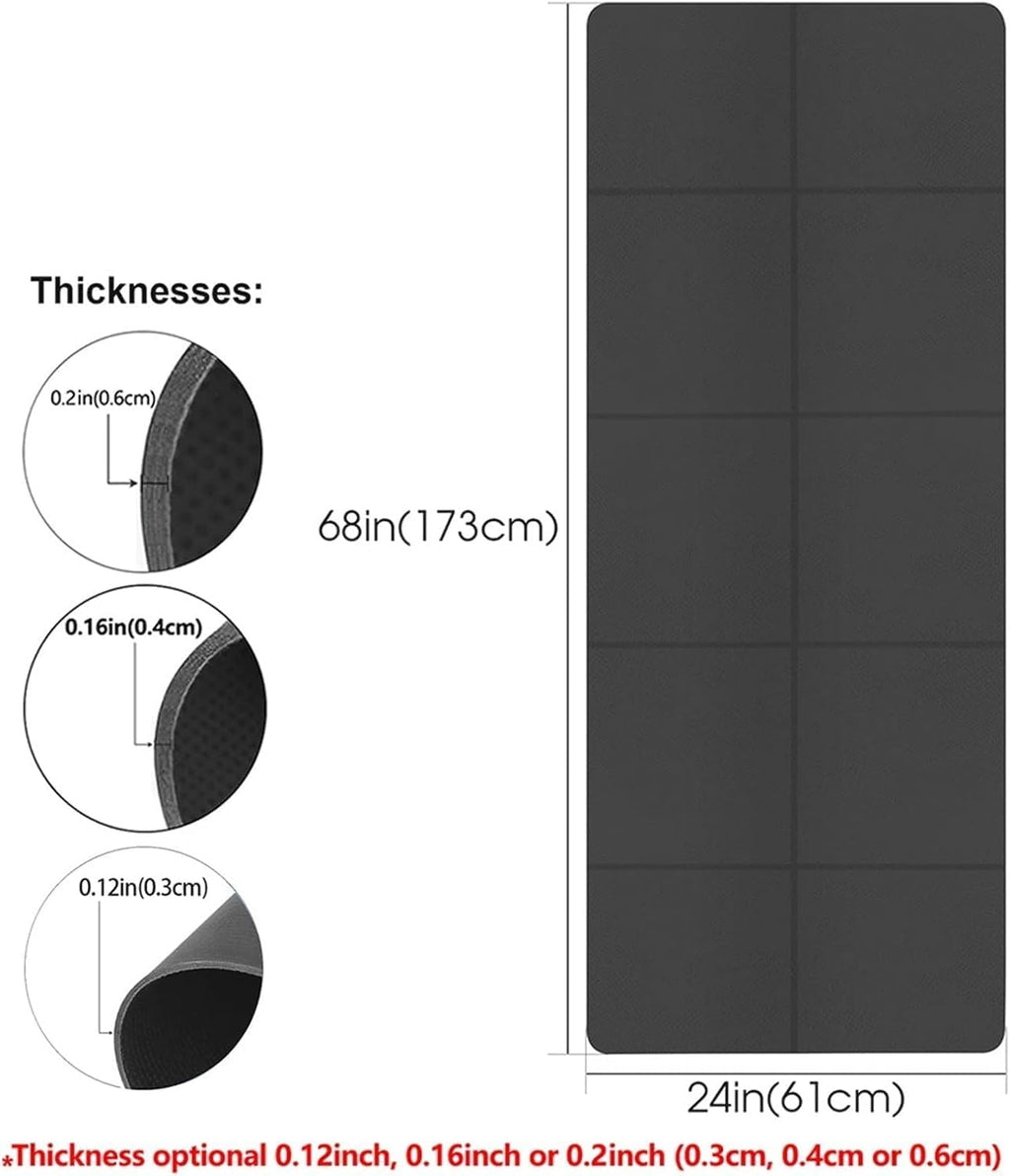 Foldable Yoga Mat – Portable Non-Slip Exercise Mat for Home Fitness, Pilates, Stretching, and Outdoor Workouts