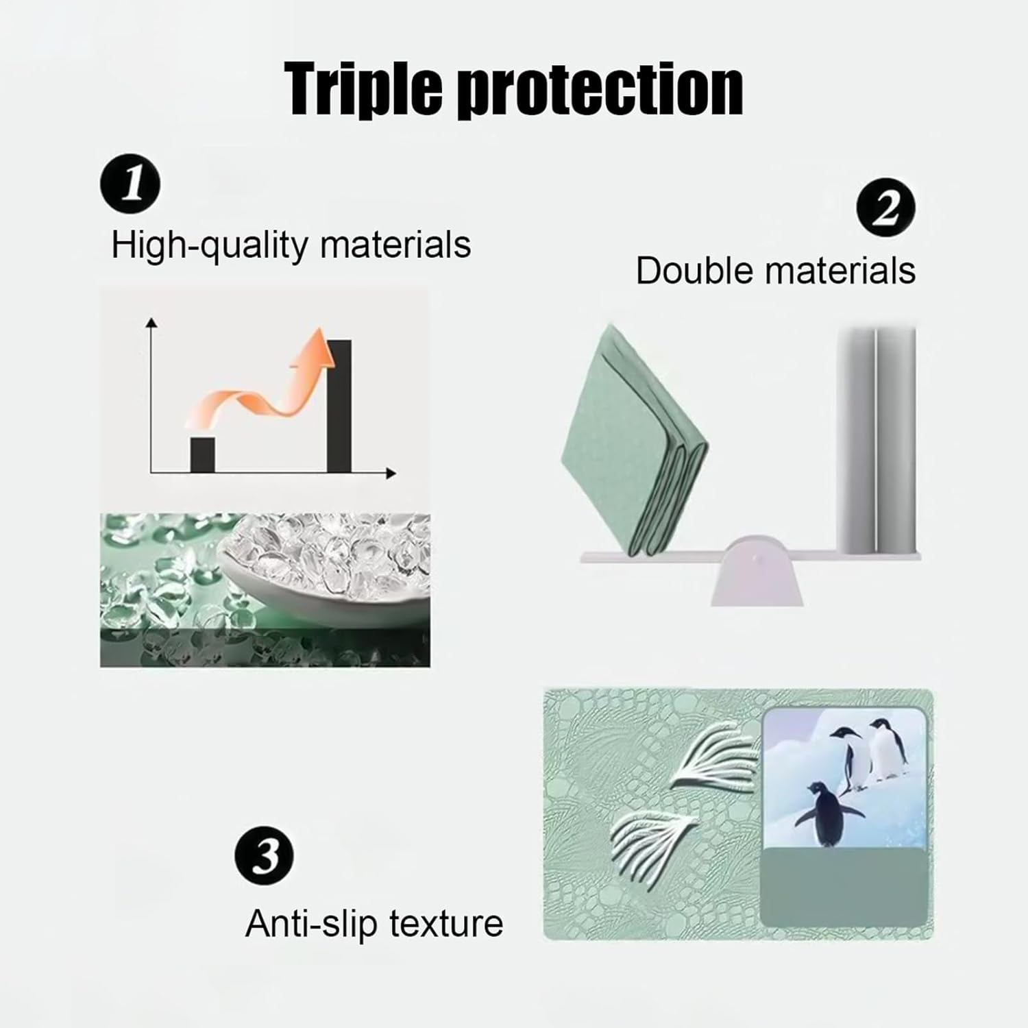 Foldable Yoga Mat – Extra Thick Non-Slip Fitness & Exercise Mat for Home, Gym, or Outdoor Use